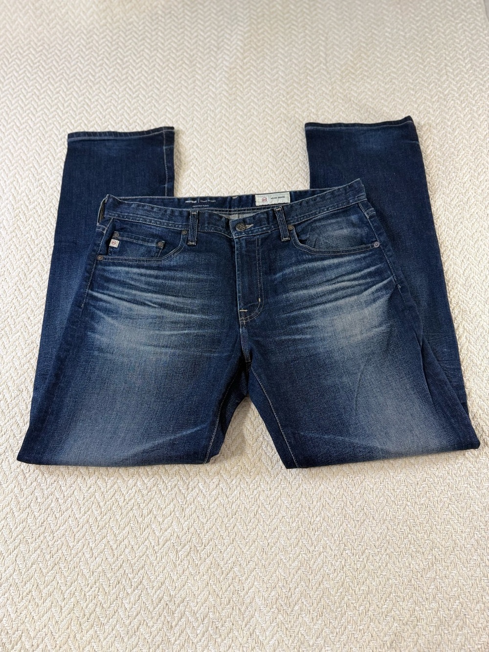 AG Adriano Goldschmied Protege Classic Straight Jeans Japanese Fabric 34x32 EUC